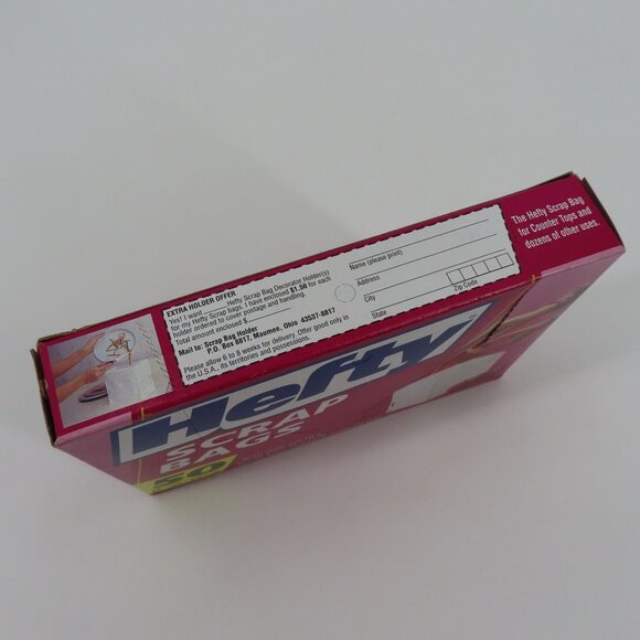 Hefty Scrap Bags With Tear Off Ties 50 Bags Discontinued UPC 013700002106 NEW - Picture 7 of 10